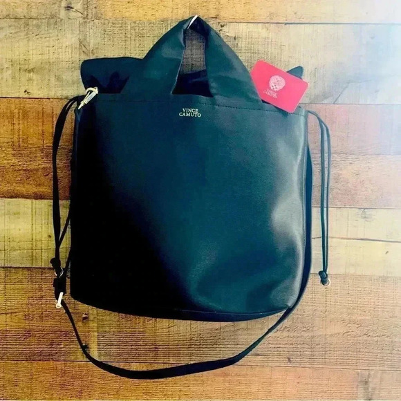 NWOT Vince Camuto Asti Saffiano Leather Satchel/Crossbody With Removable Strap - Picture 2 of 12